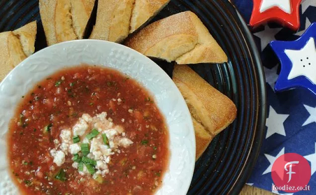 Cocomero Feta Gazpacho