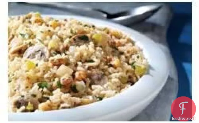 Riso integrale veloce e funghi Pilaf