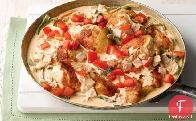 Pollo con Poblanos arrostito cremoso