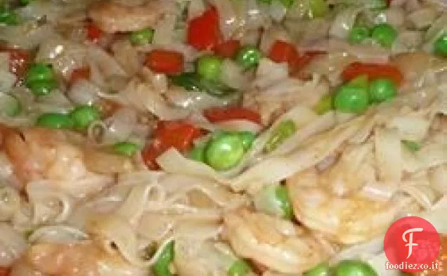 Singapore Noodle Gamberi al curry