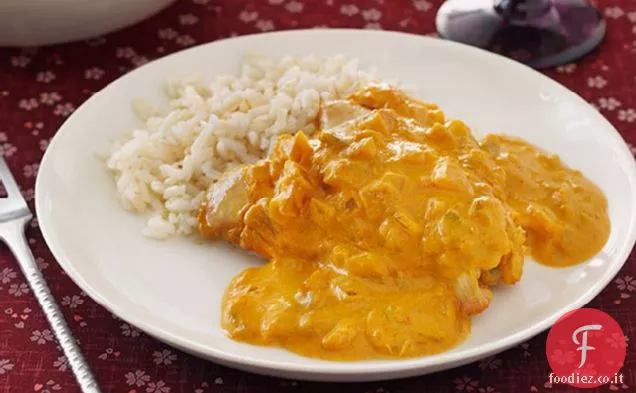 Pollo al curry a cottura lenta