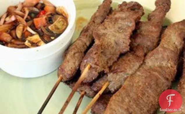 Bistecca su un bastone