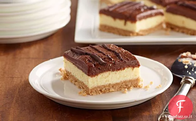 Barrette di cheesecake al cioccolato JELL-O No-Bake