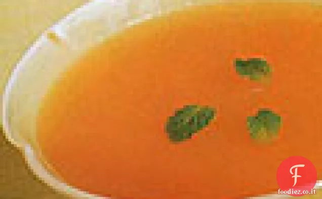 Zuppa di melone freddo e menta