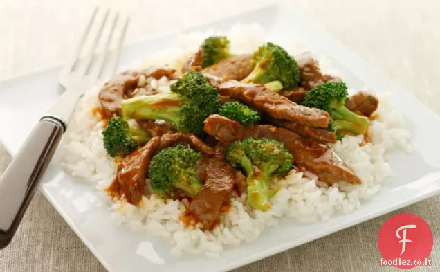 Facile manzo e broccoli