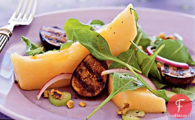Melone e insalata di fichi alla griglia