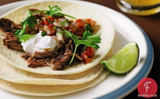 Tacos di maiale tirato