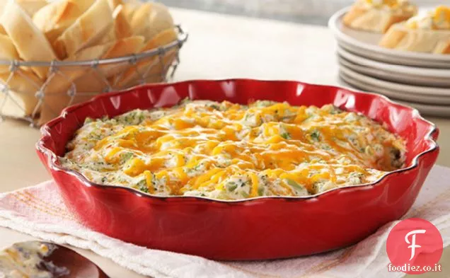 Salsa calda di broccoli e formaggio