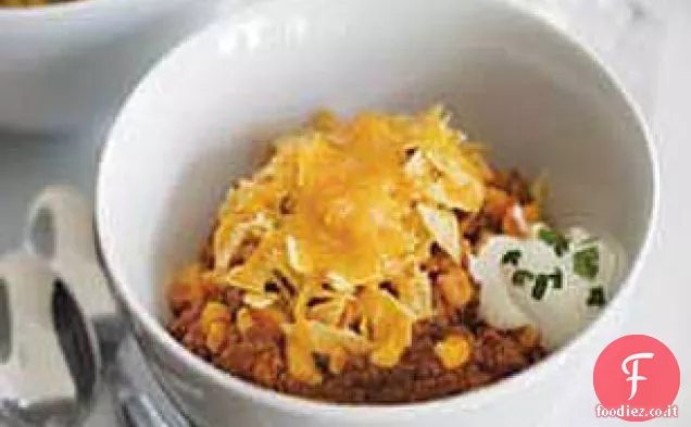 Tortilla croccante e padella di manzo