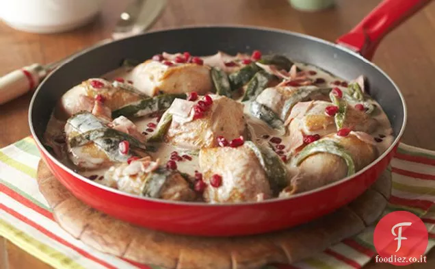 Pollo cremoso con Poblanos arrosto