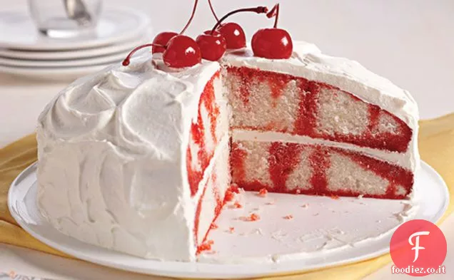 Ciliegia-Vaniglia Poke torta