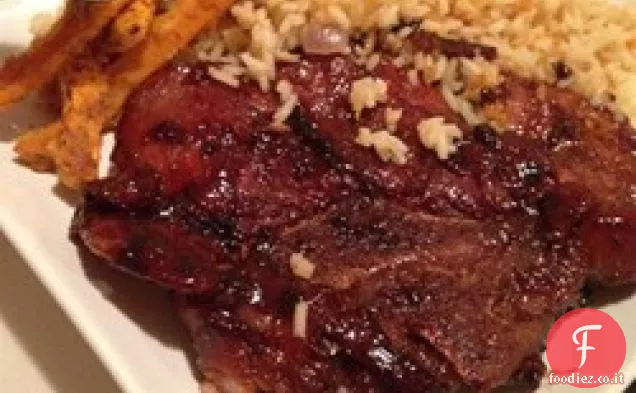 Braciole di maiale marinate asiatiche
