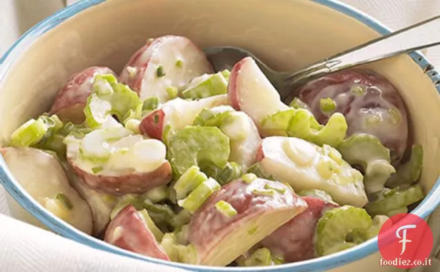 Insalata di patate Caesar con pancetta