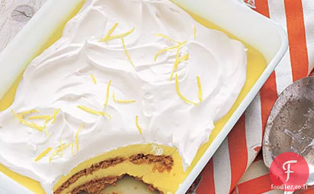 Torta ghiacciaia al limone-Graham