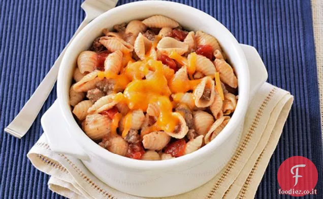 Conchiglie e formaggio Tex-Mex