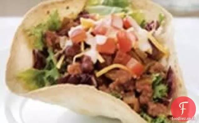 Insalata di taco fatta su