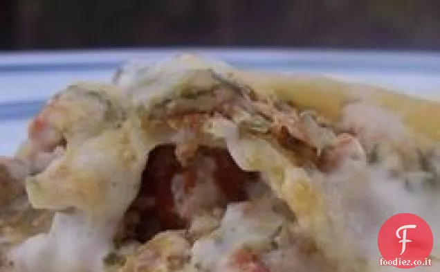 Lasagna facile agli spinaci con salsa bianca