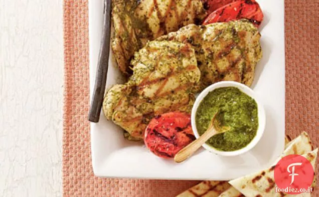 Pollo al coriandolo piccante alla griglia