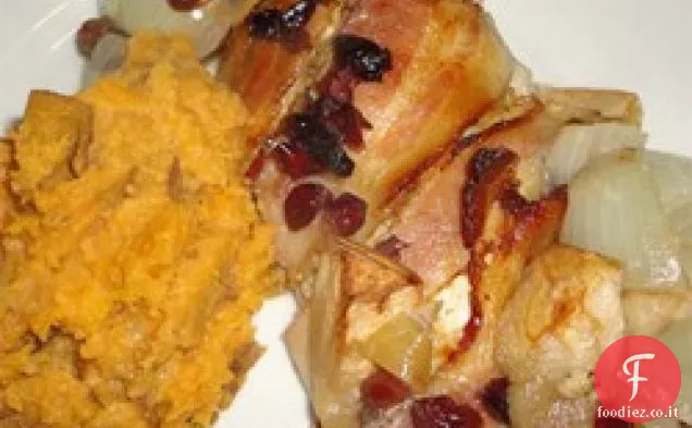 Mela Pancetta Pollo al forno