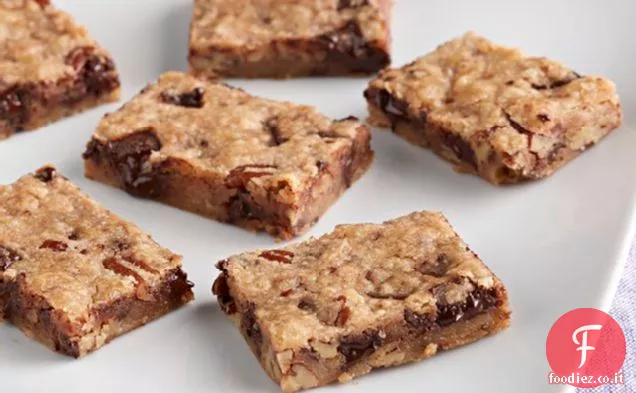 Barrette di biscotti con gocce di cioccolato facili