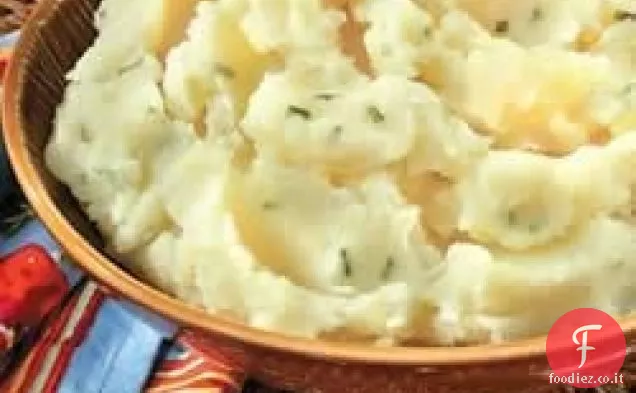 Purè di patate all'aglio arrosto