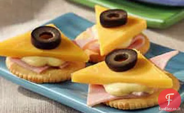 Snack di prosciutto e cheddar