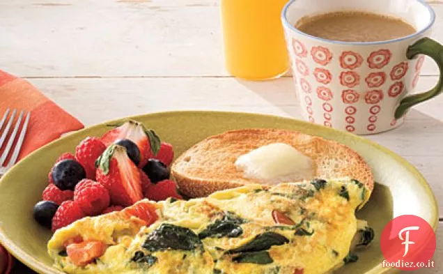 Frittata di spinaci e formaggio
