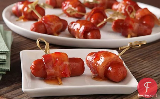 Dolce e piccante pancetta avvolto Smokies