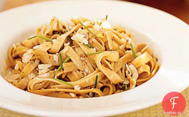 Fettuccine Cremose con Funghi Porcini