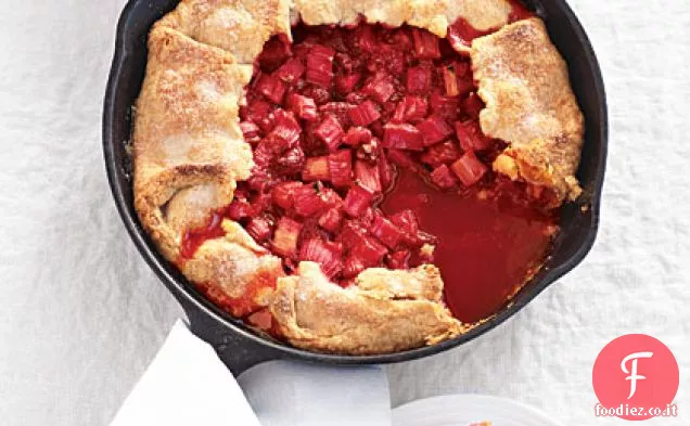 Crostata al lampone e rabarbaro