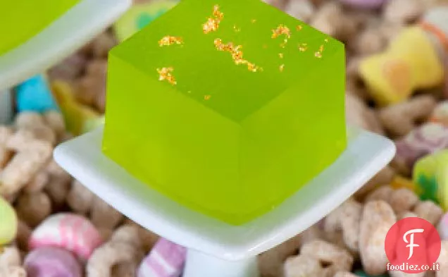 Pera Melone Martini Jelly Shot (aka Lucky-tini)