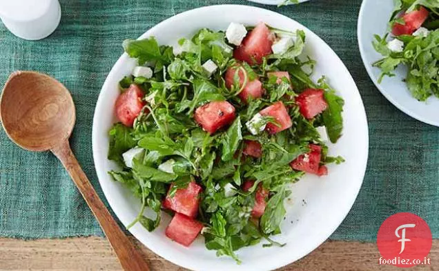 Insalata di rucola, anguria e feta