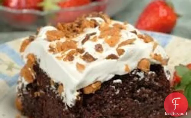 Cioccolato Butterfinger-Torta al caramello