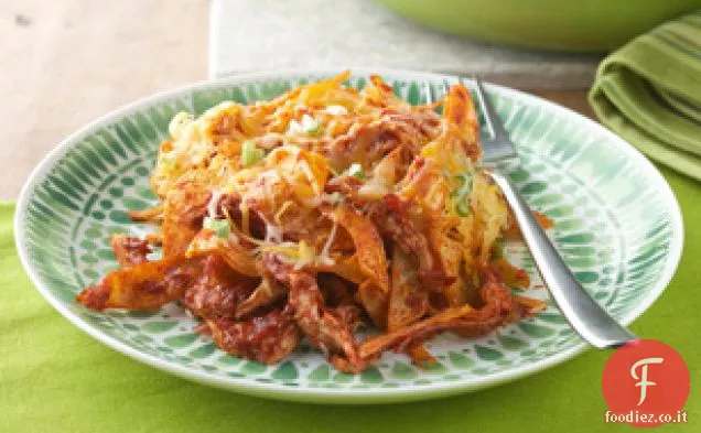 Chilaquiles rosso con pollo