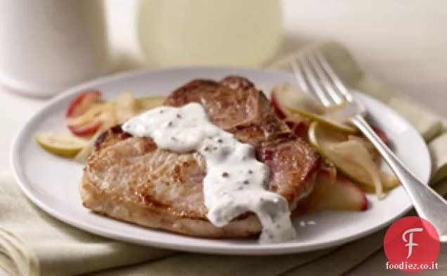 Cremoso Senape Braciole di maiale
