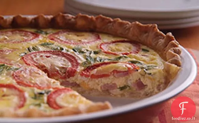 Quiche di pancetta canadese