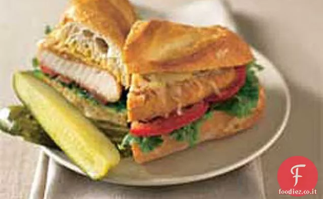Panino di pollo croccante