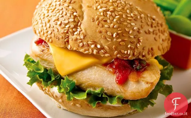 Panini di pollo sud-ovest di formaggio