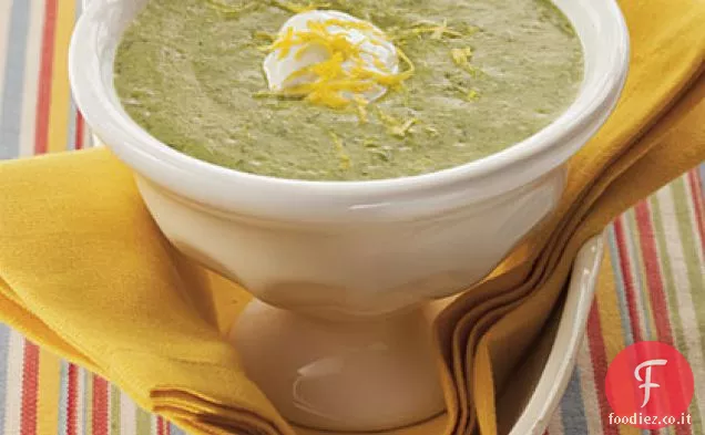 Zuppa di spinaci piccante