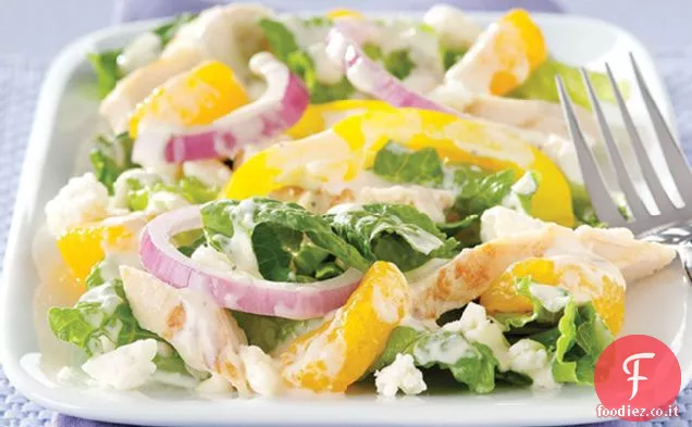 Insalata di pollo e feta agli agrumi