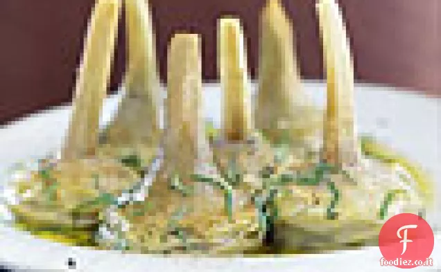 Fondo di Carciofo Brasato in Olio d'oliva con Aglio e Menta