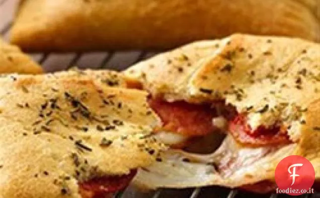 Tasche grandi e formaggio peperoni