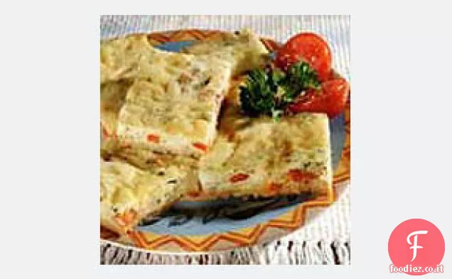 Tre antipasti di Quiche di formaggio