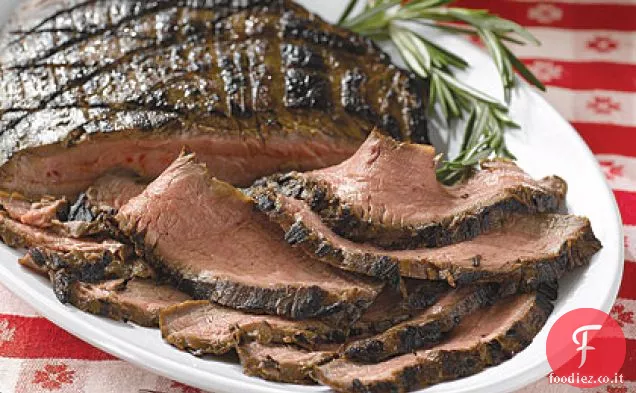 Bistecca al fianco marinata alla griglia