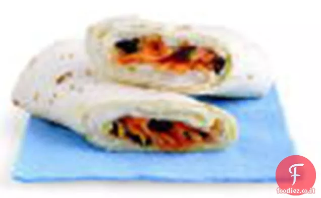Roll-up di insalata di carote e uvetta