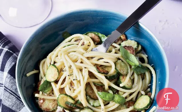 Spaghetti fritti di zucchine