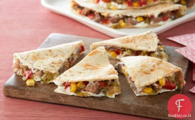 Jalapeno cremoso e Quesadilla di maiale tirato