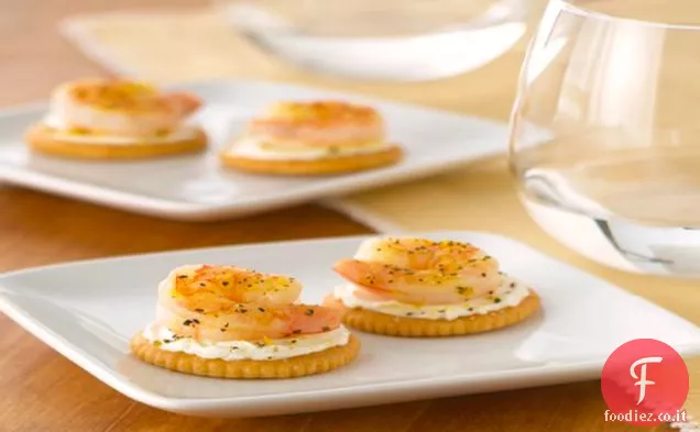 Cracker di gamberi al limone