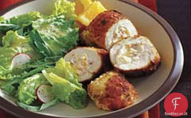 Pollo impanato ripieno