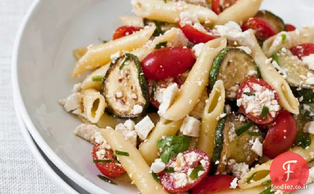 Pennette Con Zucchine, Ricotta Salata ed Erbe Fresche